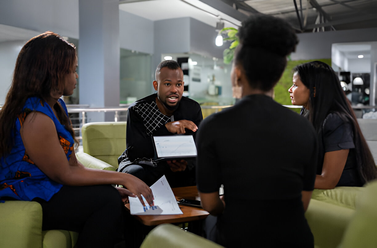 Professional team collaboration